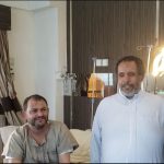 وفد من الجمعية اليمنية لرعاية وتأهيل المكفوفين يزور المدير التنفيذي لصندوق رعاية وتأهيل المعاقين للاطمئنان على صحته