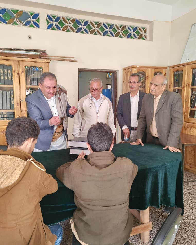 الجمعية اليمنية لرعاية وتأهيل المكفوفين تستقبل وفد وزارة التربية والتعليم في مركز إبصار لتعليم المكفوفين